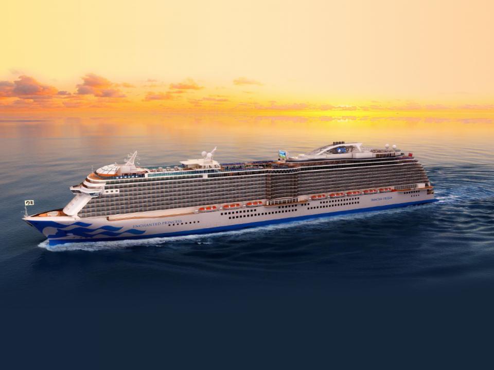 Cruise ship approaching the coast on The Cartographer’s Adriatic
